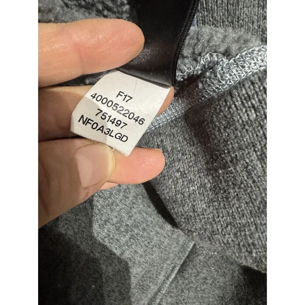 The North Face Canyonlands Fleece Sweater Jacket Mens SIZE  LARGE Grey Full Zip